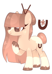 Size: 2208x3167 | Tagged: safe, artist:lilywolfpie, oc, oc only, earth pony, pony, female, high res, mare, offspring, parent:coco pommel, parent:trouble shoes, simple background, solo, transparent background