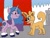 Size: 2048x1536 | Tagged: safe, artist:wolfspiritclan, izzy moonbow, dog, pony, unicorn, g5, crossover, disney, lady and the tramp, street