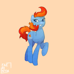 Size: 1000x1000 | Tagged: safe, artist:faerinym, waterfire, earth pony, pony, g3, simple background, solo