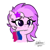 Size: 1280x1280 | Tagged: safe, artist:itsnovastarblaze, oc, oc only, oc:star melody, pegasus, pony, bisexual pride flag, blushing, cheek fluff, chest fluff, cute, ear fluff, female, flag, fluffy, hairpin, mare, pride, pride flag, solo