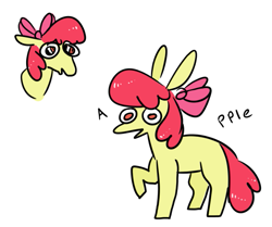 Size: 685x572 | Tagged: safe, artist:jroxs12pone, apple bloom, earth pony, pony, g4, female, filly, solo