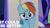 Size: 1280x720 | Tagged: safe, edit, edited screencap, editor:quoterific, screencap, rainbow dash, pegasus, pony, g4, party pooped, season 5, female, mare, open mouth, solo, twilight's castle