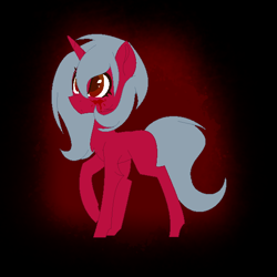 Size: 570x570 | Tagged: safe, artist:aonairfaol, oc, oc only, pony, unicorn, base used, horn, raised hoof, smiling, unicorn oc