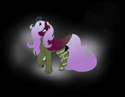 Size: 2229x1737 | Tagged: safe, artist:aonairfaol, oc, oc only, pegasus, pony, base used, clothes, female, mare, pegasus oc, smiling, socks, striped socks