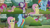 Size: 1280x720 | Tagged: safe, edit, edited screencap, editor:quoterific, screencap, fluttershy, pinkie pie, rainbow dash, rarity, twilight sparkle, alicorn, earth pony, pegasus, pony, rabbit, unicorn, filli vanilli, g4, my little pony: friendship is magic, season 4, animal, female, flying, grin, mare, offscreen character, open mouth, smiling, twilight sparkle (alicorn)