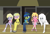 Size: 7457x5006 | Tagged: safe, artist:geekladd, oc, oc only, oc:boo, oc:puppysmiles, oc:scotch tape, oc:serenity (fallout equestria: heroes), oc:silver bell, fallout equestria, fallout equestria: heroes, fallout equestria: pink eyes, fallout equestria: project horizons, equestria girls, g4, barefoot, clothes, equestria girls-ified, fanfic art, feet, female, fixing, goggles, group, open mouth, outdoors, pipboy, prosthetic arm, prosthetic limb, prosthetics, radiation suit