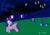 Size: 1024x717 | Tagged: safe, artist:horsesplease, hitch trailblazer, twilight sparkle, alicorn, bird, blue jay, earth pony, pony, unown, g4, g5, angry, angry birds, catapult, doodle, magic, multeity, night, plane, pokémon, slingshot, subverted meme, twilight sparkle (alicorn), wing ears