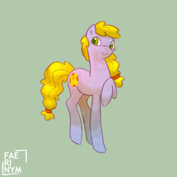 Size: 1000x1000 | Tagged: safe, artist:faerinym, garden glade, earth pony, pony, g3, simple background, solo