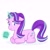 Size: 2048x2048 | Tagged: safe, artist:ssaannggggg, starlight glimmer, pony, unicorn, g4, backwards cutie mark, floppy ears, glowing horn, high res, horn, levitation, lying down, magic, mug, prone, sitting, solo, telekinesis