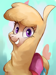 Size: 2340x3150 | Tagged: safe, artist:egil, paprika (tfh), alpaca, equestria at war mod, them's fightin' herds, community related, cute, female, high res, looking at you, paprikadorable, solo