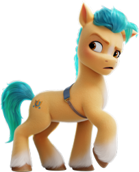 Size: 5031x6182 | Tagged: safe, hitch trailblazer, earth pony, pony, g5, my little pony: a new generation, official, absurd resolution, angry, hitch trailblazer is not amused, male, simple background, solo, stallion, transparent background, unamused