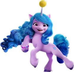 Size: 6989x6840 | Tagged: safe, izzy moonbow, pony, unicorn, g5, my little pony: a new generation, official, absurd resolution, ball, female, horn, hornball, izzy's tennis ball, mare, simple background, solo, tennis ball, transparent background