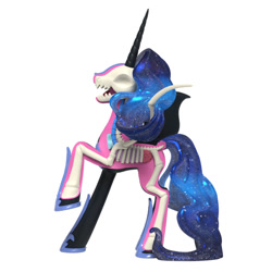 Size: 800x800 | Tagged: safe, nightmare moon, alicorn, pony, freeny's hidden dissectibles, g4, bone, concave belly, dissectibles, figure, merchandise, organs, raised hoof, skeleton, slender, solo, thin, toy