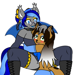 Size: 3000x3000 | Tagged: safe, artist:thunderboltx33, oc, oc only, oc:lightning glare, bat pony, anthro, bat pony oc, beauty mark, big breasts, blushing, breasts, clothes, collar, ear piercing, earring, eyeshadow, furry, furry oc, high res, jewelry, knee-high boots, lip piercing, lipstick, makeup, piercing, simple background, smiling, socks, spiked collar, spread legs, spreading, thigh highs, transparent background