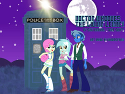 Size: 1280x960 | Tagged: safe, artist:vanossfan10, bon bon, doctor whooves, lyra heartstrings, sweetie drops, time turner, human, equestria girls, g4, doctor who, doctor whooves the living legacy, humanized, tardis