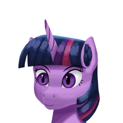 Size: 1000x1000 | Tagged: safe, artist:vezja, twilight sparkle, alicorn, pony, g4, bust, female, mare, portrait, simple background, transparent background, twilight sparkle (alicorn)