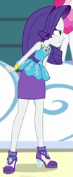 Size: 333x802 | Tagged: safe, screencap, pinkie pie, rarity, equestria girls, equestria girls specials, g4, my little pony equestria girls: better together, my little pony equestria girls: rollercoaster of friendship, cropped, rarity peplum dress