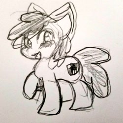 Size: 1024x1024 | Tagged: safe, artist:zutcha, apple bloom, earth pony, pony, g4, doodle, female, filly, solo