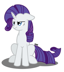 Size: 2080x2327 | Tagged: safe, artist:banquo0, rarity, pony, unicorn, g4, female, floppy ears, high res, scrunchy face, simple background, sitting, solo, transparent background, unamused