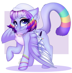Size: 1280x1301 | Tagged: safe, artist:2pandita, oc, oc only, pegasus, pony, female, mare, simple background, solo, wings