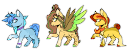 Size: 1005x411 | Tagged: safe, artist:goldlines005, oc, oc only, earth pony, pegasus, pony, base used, colored hooves, earth pony oc, hoof fluff, pegasus oc, raised hoof, simple background, smiling, transparent background, two toned wings, wings