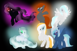 Size: 2672x1776 | Tagged: safe, artist:aonairfaol, oc, oc only, earth pony, pegasus, pony, base used, earth pony oc, ethereal mane, eyes closed, open mouth, pegasus oc, rearing, starry mane, wings