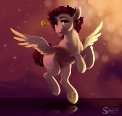 Size: 1884x1800 | Tagged: safe, artist:silentwulv, oc, oc only, pegasus, pony, solo, tongue out, wings