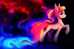 Size: 2560x1715 | Tagged: safe, artist:youth_roses, oc, pony, female, space