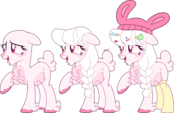 Size: 4762x3079 | Tagged: safe, artist:kurosawakuro, oc, oc only, pony, sheep, sheep pony, bald, base used, clothes, female, hat, simple background, socks, solo, transparent background