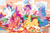 Size: 1250x815 | Tagged: safe, artist:justasuta, angel bunny, applejack, discord, fluttershy, gummy, hitch trailblazer, izzy moonbow, opalescence, owlowiscious, pinkie pie, pipp petals, princess celestia, princess luna, rainbow dash, rarity, spike, sunny starscout, tank, twilight sparkle, winona, zipp storm, alicorn, dog, draconequus, dragon, earth pony, pegasus, pig, pony, tortoise, unicorn, g4, g5, my little pony: a new generation, adorazipp, alternate hairstyle, ball, band-aid, blank flank, book, carpet, colt, colt hitch trailblazer, crayon, crown, cute, digital art, drawing, fake wings, female, filly, filly izzy moonbow, filly pipp petals, filly sunny starscout, filly zipp storm, foal, food, gemstones, goggles, goggles on head, hat, in-universe pegasister, indoors, izzy's tennis ball, jewelry, juice, juice box, kite, macaroni, male, mane five, messy, open mouth, open smile, pasta, playing, plushie, ponies playing with ponies, ponytail, regalia, rope, signature, sitting, smiling, spike plushie, spread wings, table, tape, tennis ball, toy, twilight sparkle (alicorn), wand, window, wings