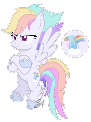 Size: 1048x1398 | Tagged: safe, artist:stellaartist13, oc, oc only, pegasus, pony, adoptable, female, flying, mare, solo, unshorn fetlocks