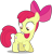 Size: 2000x2100 | Tagged: safe, artist:hanifanims, apple bloom, earth pony, pony, bloom & gloom, g4, female, filly, high res, simple background, solo, transparent background, vector