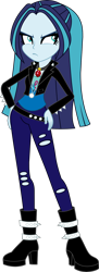 Size: 1462x4000 | Tagged: safe, artist:tacos67, aria blaze, equestria girls, g4, angry, base used, boots, clothes, equestria girls-ified, female, frown, hand on hip, high heel boots, jewelry, necklace, pants, shoes, simple background, solo, story included, torn clothes, transparent background
