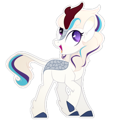 Size: 1764x1780 | Tagged: safe, artist:magicallightsentryyt, oc, oc only, oc:della blaze, kirin, base used, female, kirin oc, simple background, solo, transparent background