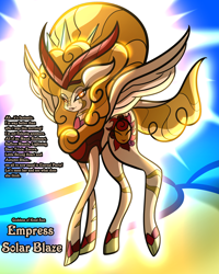 Size: 2400x3000 | Tagged: safe, artist:keytee-chan, autumn blaze, lightning dust, little strongheart, maud pie, nurse redheart, princess celestia, saffron masala, trixie, zecora, oc, oc:empress solar big shine, oc:empress solar blaze, oc:queen solar juju, oc:queen solar spectacular, alicorn, kirin, pony, comic:the great big fusion 2 remake, g4, comic, eyes closed, fusion, hair bun, high res, lipstick, makeup, smiling