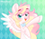 Size: 2654x2259 | Tagged: safe, artist:ninnydraws, oc, oc only, oc:ninny, pegasus, pony, blushing, bowtie, bust, eye clipping through hair, eyebrows, fluffy, heterochromia, high res, looking at you, solo