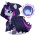 Size: 1200x1200 | Tagged: safe, artist:gihhbloonde, oc, oc only, pony, unicorn, cloak, clothes, female, mare, offspring, parent:shadow lock, parent:twilight sparkle, parents:twilock, simple background, solo, transparent background