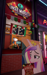 Size: 686x1080 | Tagged: safe, princess cadance, g4, digiorno, food, peetzer, pizza, that pony sure does love pizza, tower unite