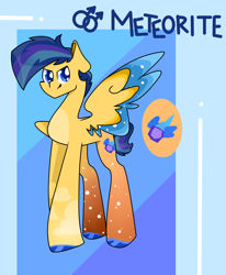 Size: 1244x1507 | Tagged: safe, artist:goldlines005, oc, oc only, pegasus, pony, abstract background, hoof polish, male, pegasus oc, solo, stallion, two toned wings, wings