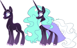 Size: 2751x1726 | Tagged: safe, artist:kurosawakuro, oc, oc only, pony, unicorn, bald, base used, cloak, clothes, female, magical lesbian spawn, mare, offspring, parent:nightmare rarity, parent:starlight glimmer, solo