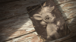 Size: 1920x1080 | Tagged: safe, artist:assasinmonkey, applejack, earth pony, pony, g4, the last problem, bust, female, looking at you, neckerchief, photo, portrait, raised hoof, solo, wallpaper