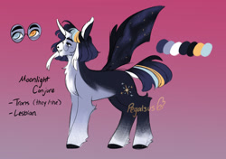 Size: 1280x903 | Tagged: safe, artist:pegalsus, twilight sparkle, alicorn, pony, g4, alternate design, alternate universe, bat wings, glasses, solo, transgender, twilight sparkle (alicorn), wings