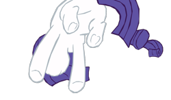 Size: 1280x750 | Tagged: safe, artist:benpictures1, artist:chedx, rarity, pony, unicorn, comic:the storm kingdom, g4, my little pony: the movie, bad end, butt, cute, female, frog (hoof), implied tempest shadow, inkscape, mare, plot, raribetes, rearity, simple background, solo, transparent background, underhoof, vector
