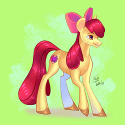 Size: 800x800 | Tagged: safe, artist:eeviart, apple bloom, earth pony, pony, g4, female, mare, older, older apple bloom, solo