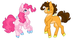 Size: 2001x1142 | Tagged: safe, artist:buttercupisqueen, cheese sandwich, pinkie pie, g4, female, male, ship:cheesepie, shipping, straight
