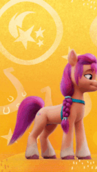 Size: 520x924 | Tagged: safe, sunny starscout, earth pony, pony, g5, official, animated, butt, female, gif, mare, plot, rotating