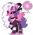 Size: 1316x1404 | Tagged: safe, artist:gihhbloonde, oc, oc only, hybrid, pony, female, interspecies offspring, offspring, parent:lord tirek, parent:twilight sparkle, parents:twirek, simple background, solo, transparent background