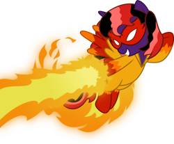 Size: 1280x1060 | Tagged: safe, artist:mlp-trailgrazer, oc, oc only, oc:fire paw, alicorn, pony, clothes, cosplay, costume, female, fire, mare, simple background, solo, transparent background