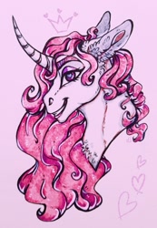 Size: 747x1080 | Tagged: safe, artist:skior, fleur-de-lis, pony, g4, bust, portrait, solo, traditional art