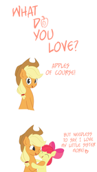 Size: 3281x5825 | Tagged: safe, artist:s.l.guinefort, apple bloom, applejack, g4, adorabloom, comic, cute, female, hug, jackabetes, sibling love, sisterly love